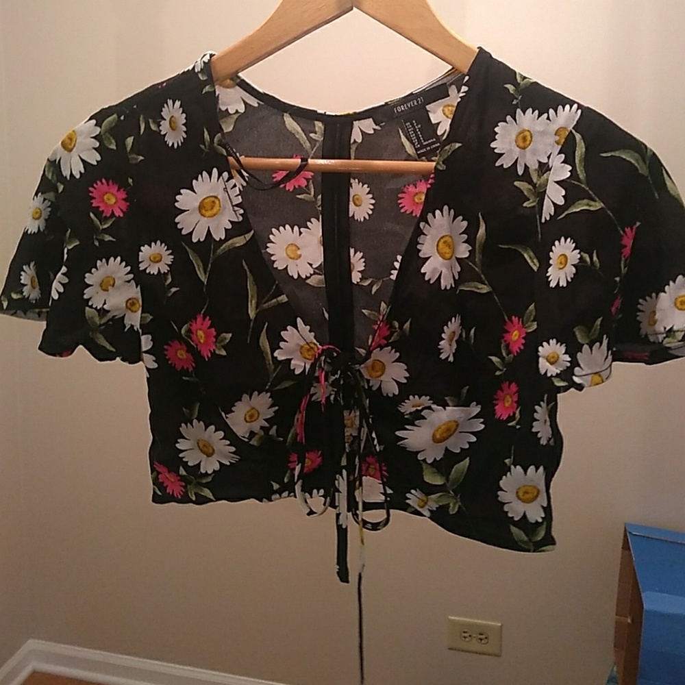 Floral crop top